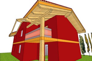 001 PROGETTO EDIFICIO IN LEGNO 2 PIANI